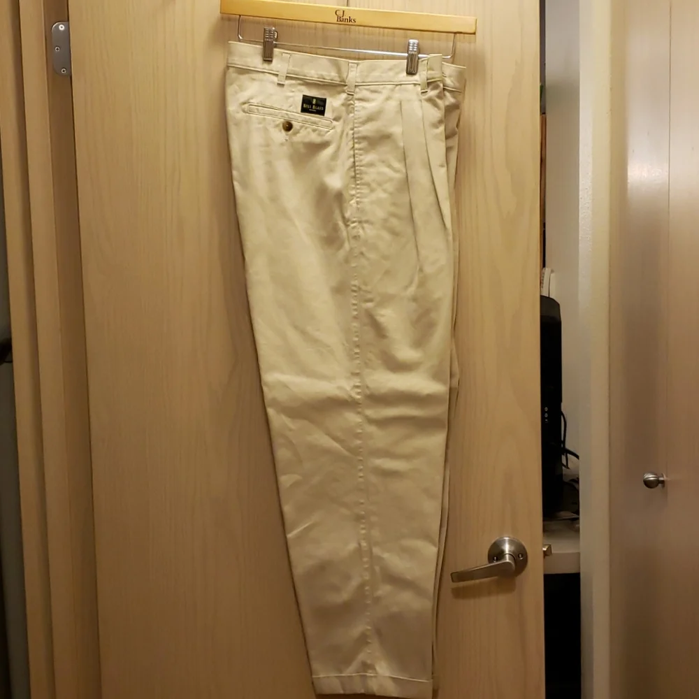 Bill Blass Long Dress Cream Pants‎ 34 X 30